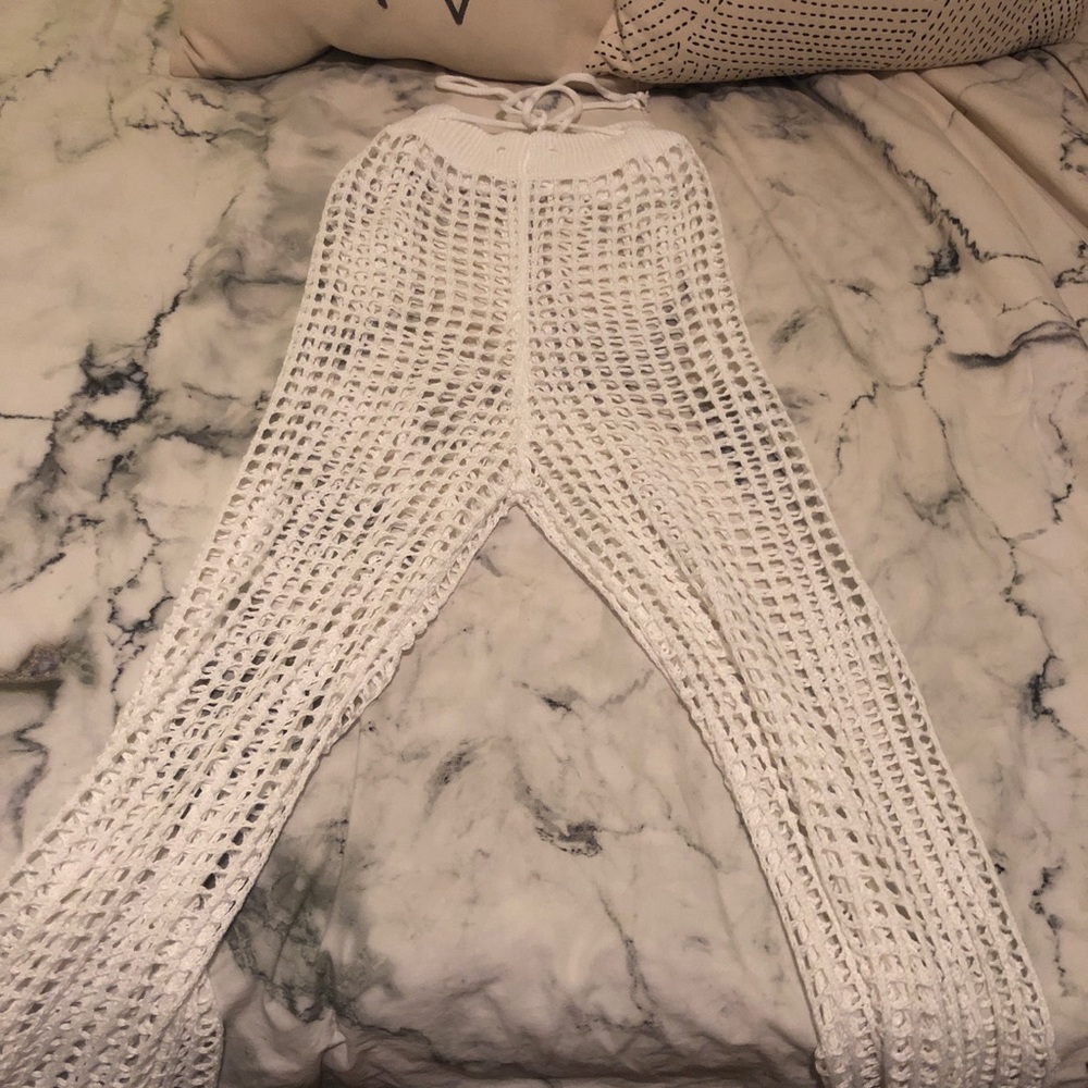 Beach crochet pants
